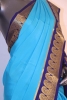 Traditional Contrast Pure Mysore Crepe Silk Saree
